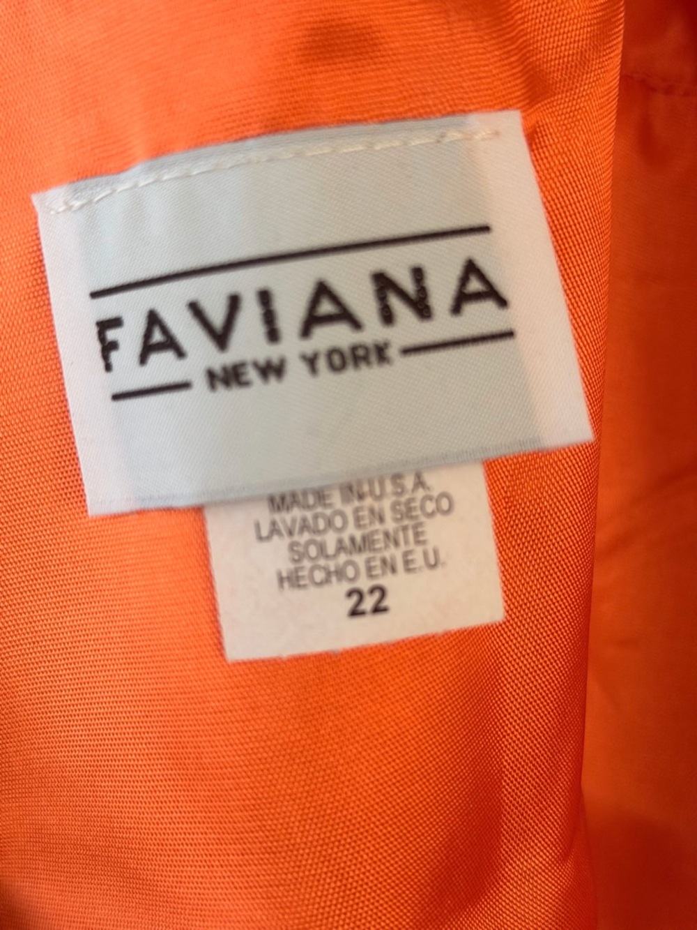 Faviana Floor Length Gown - Size 22 - Picture 3 of 9